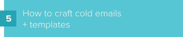 how to craft cold email templates