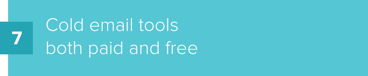 cold email tools both paid and free
